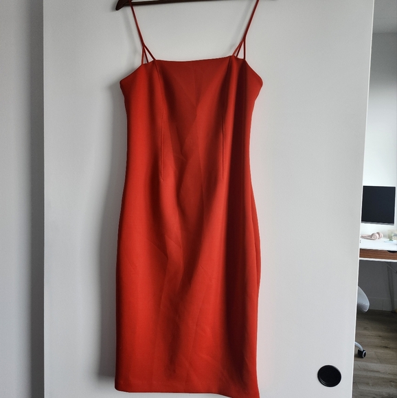 Marciano Dresses & Skirts - Marciano Red Spaghetti Strap Midi Dress